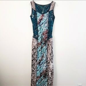 BCBG MAX AZRIA SILK MAXI DRESS sz S